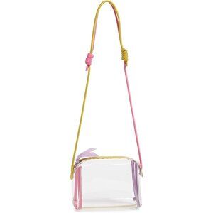 Clear Crossbody Bag 7x5x3in Womens Zipper